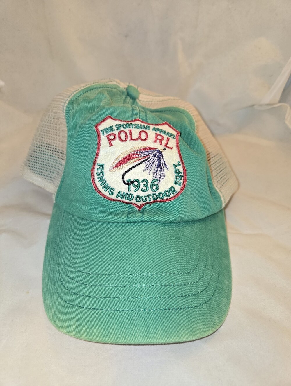 Polo Ralph Lauren Patches Hat RL 1936 Fishing And Outdoor Patch One Size 1 Of 1